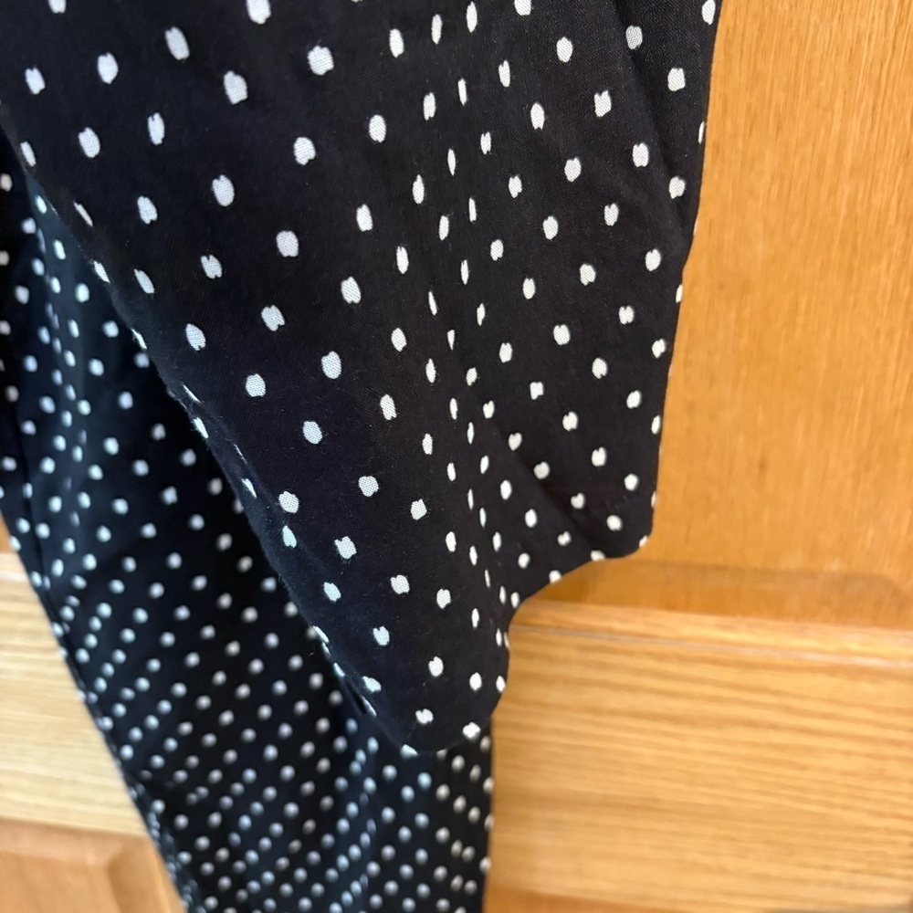 Cricket Lane Black White Polka Dot Pull On Lightweight Pants Women’s 2XL 20 USA - Picture 3 of 5